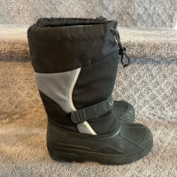 L.L.Bean Boots Youth 3 (blk,gry) - Picture 6 of 6